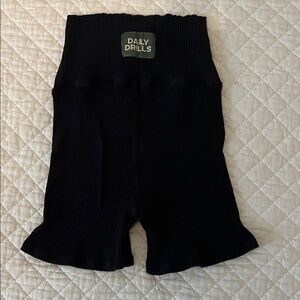 Daily Drills Kids Navy Ribbed Shorts